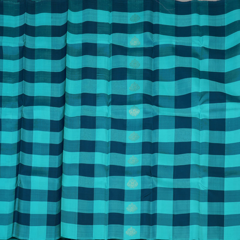 Hayagrivas Handloom Multicolour Checks Kanjivaram Silk Saree KBD2010B9-1