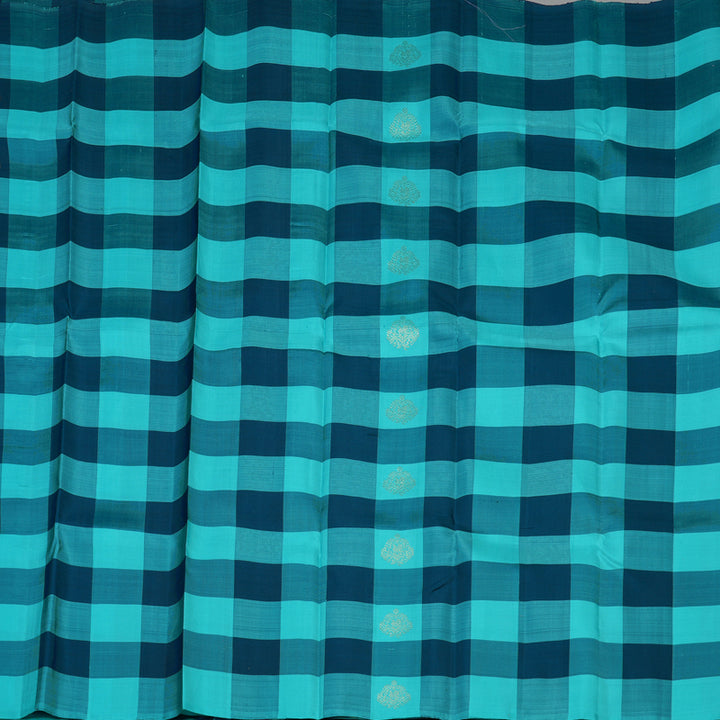 Hayagrivas Handloom Multicolour Checks Kanjivaram Silk Saree KBD2010B9-1