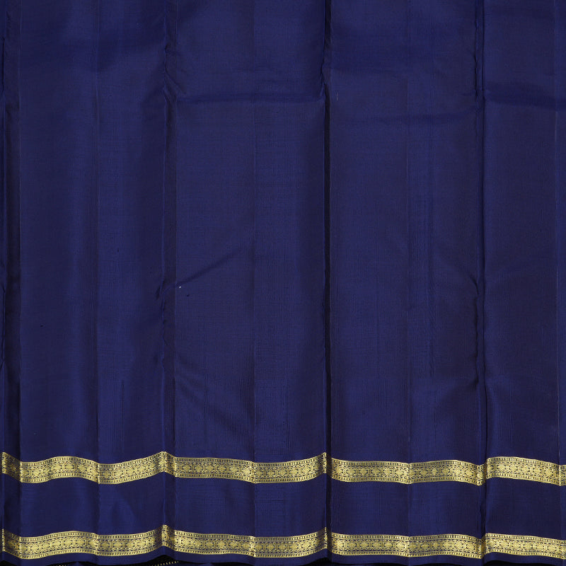 Hayagrivas Mild Pink Handloom Kanjivaram Silk Saree with Bottle Green Border KBD2016B1-6
