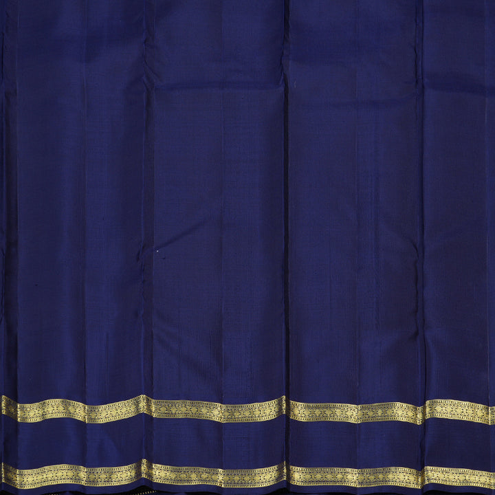 Hayagrivas Mild Pink Handloom Kanjivaram Silk Saree with Bottle Green Border KBD2016B1-6