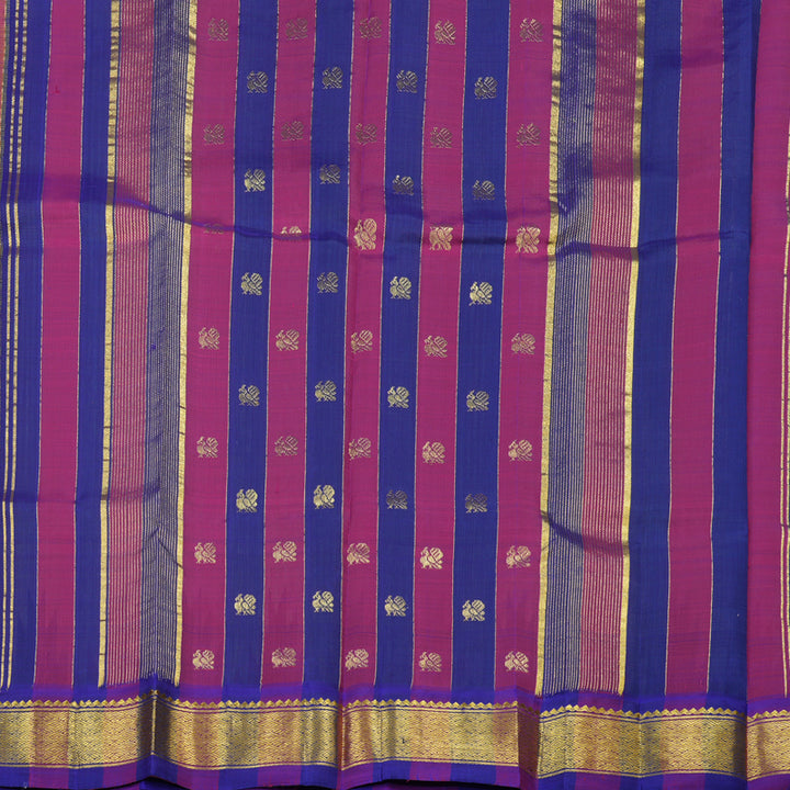 Hayagrivas Pale Yellow Pure One Side Border Silk Saree KBD2018B1-11