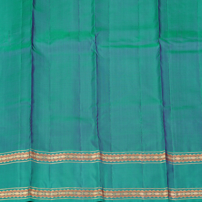 Hayagrivas Purple Handloom Kanjivaram Silk Saree with Peacock Green Border KBD2023B10-2
