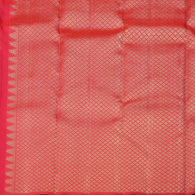 Hayagrivas Reddish Pink Handloom Kanjivaram Silk Saree KBD2026B4-1