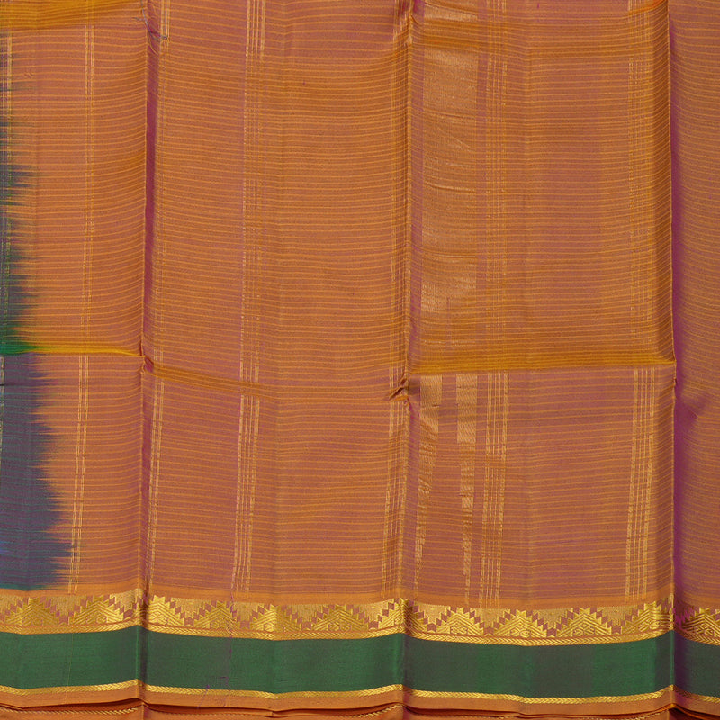 Hayagrivas Dual Tone (Sky Blue With Pink) Handloom Kanjivaram Silk Saree with Mandhalir Border KBD2034C1-17