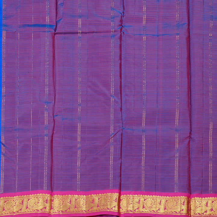 Hayagrivas Handloom Kanjivaram Silk Saree in Celestial Blue KBD2035C1-10