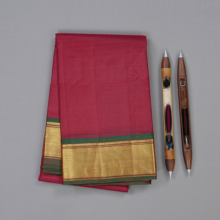 Hayagrivas Handloom Kanjivaram Silk Saree in Regal Maroon KBD2035C1-11