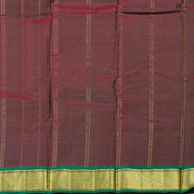 Hayagrivas Handloom Kanjivaram Silk Saree in Regal Maroon KBD2035C1-11