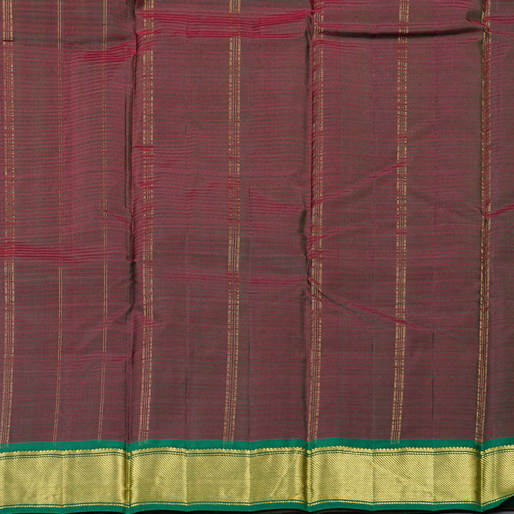 Hayagrivas Handloom Kanjivaram Silk Saree in Regal Maroon KBD2035C1-11