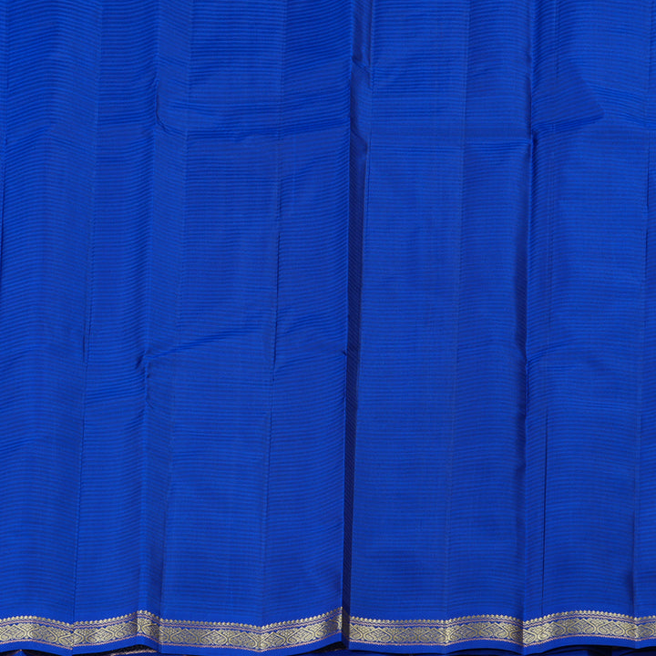 Hayagrivas Handloom Kanjivaram Silk Saree In Dazzling Dark Sky Blue KBD2036C1-25