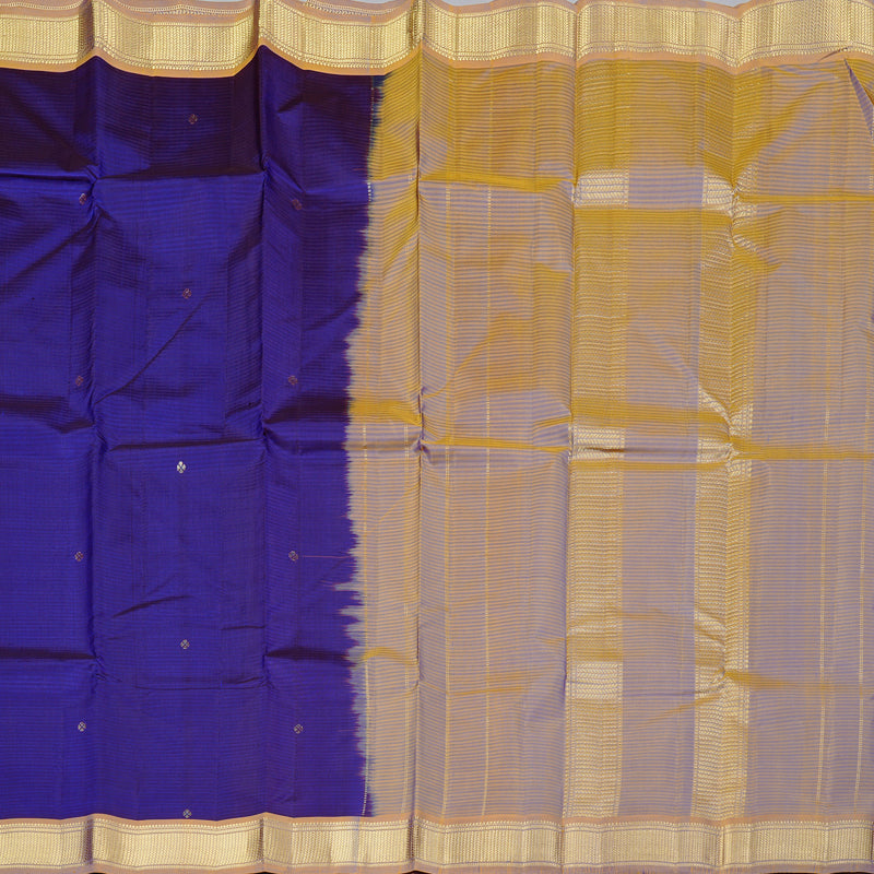 Hayagrivas Handloom Kanjivaram Silk Saree in Magical Blue KBD2036C1-3