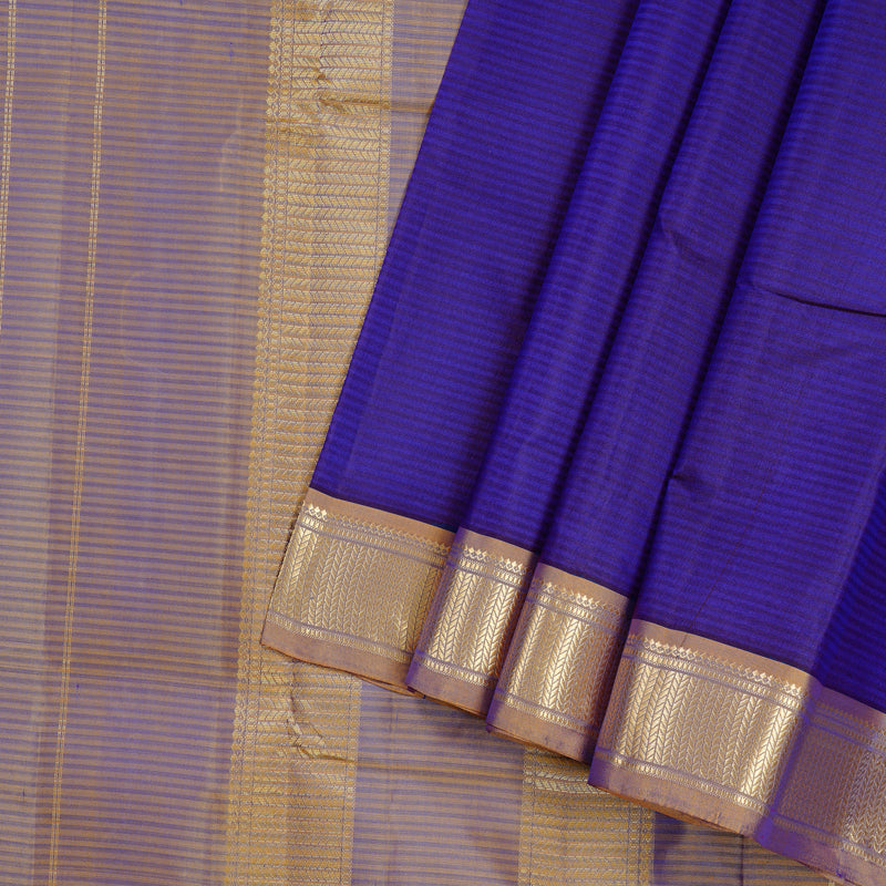 Hayagrivas Handloom Kanjivaram Silk Saree in Magical Blue KBD2036C1-3