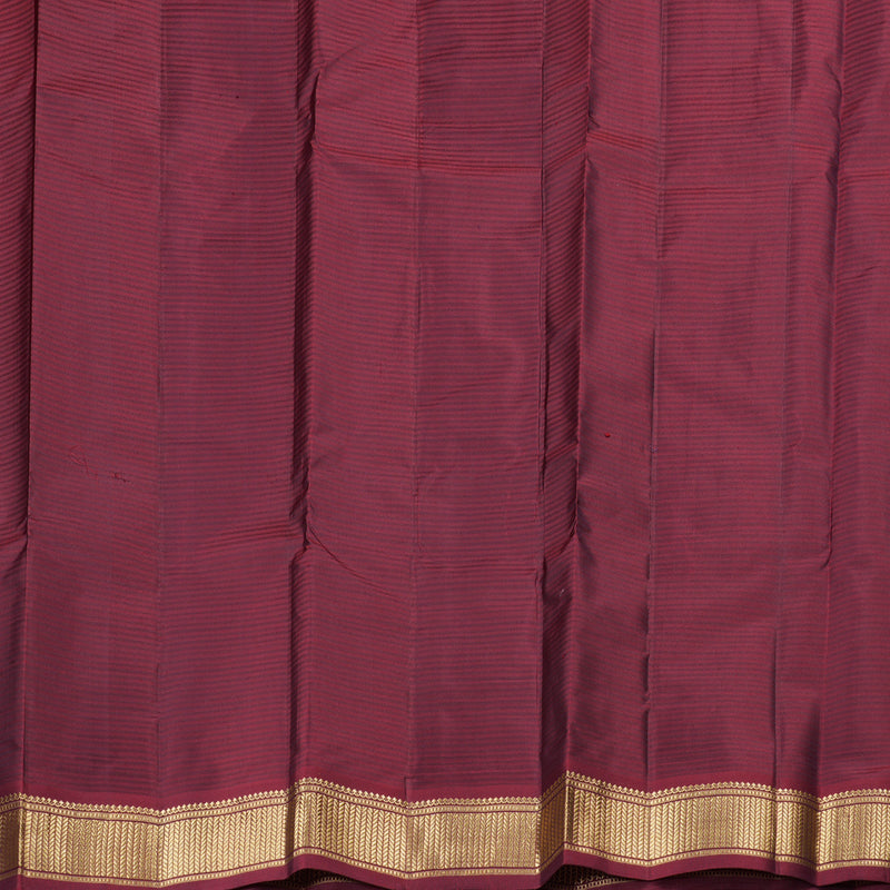 Hayagrivas Handloom Kanjivaram Silk Saree in Alluring Dark Leaf Green KBD2036C1-32