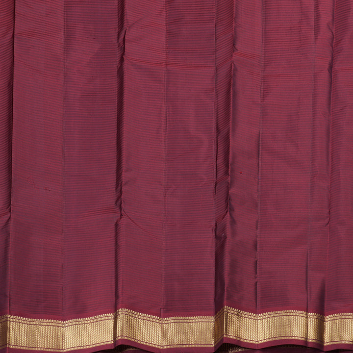 Hayagrivas Handloom Kanjivaram Silk Saree in Alluring Dark Leaf Green KBD2036C1-32