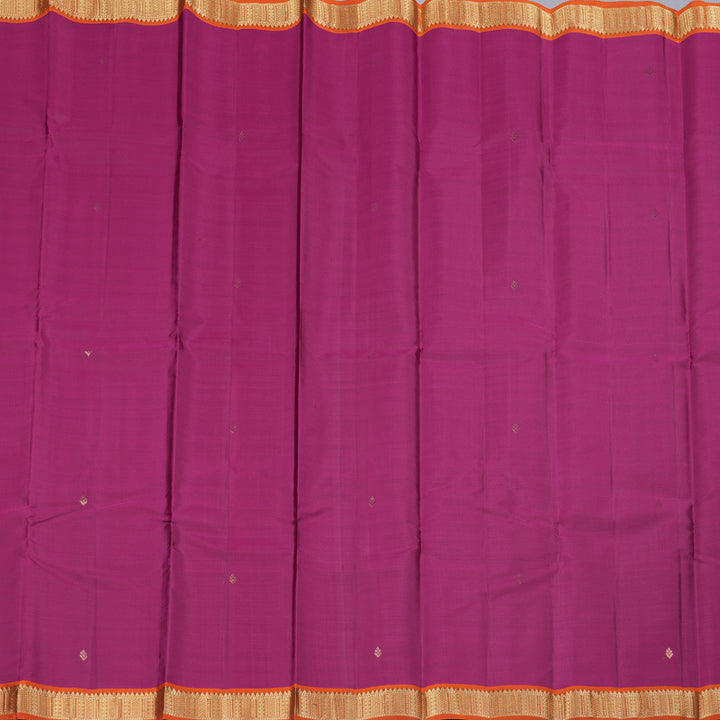 Hayagrivas Handloom Kanjivaram Silk Saree In Charming Dark Pink KBD2036C2-7