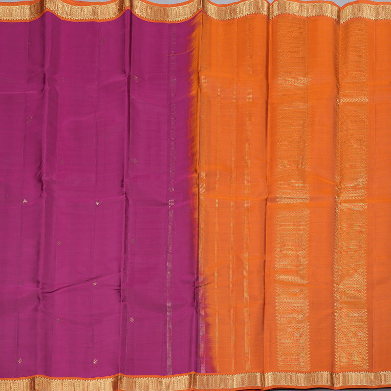 Hayagrivas Handloom Kanjivaram Silk Saree In Charming Dark Pink KBD2036C2-7