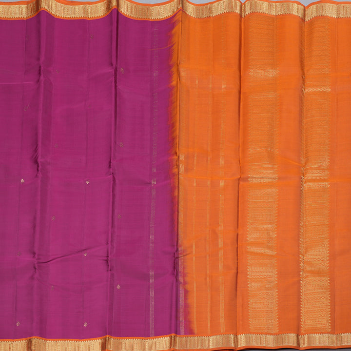 Hayagrivas Handloom Kanjivaram Silk Saree In Charming Dark Pink KBD2036C2-7