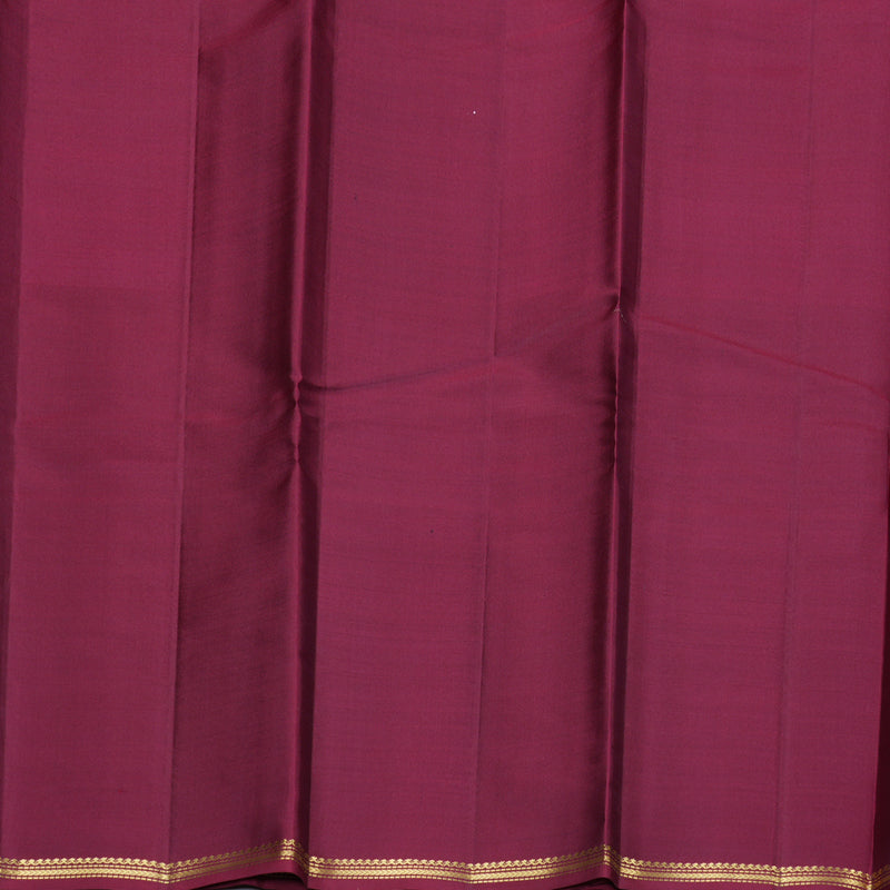 Hayagrivas Muppagam (Lilac, Bottle Green and Wine Maroon) Handloom Kanjivaram Silk Saree with Wine Maroon Border KBD2036C3-8