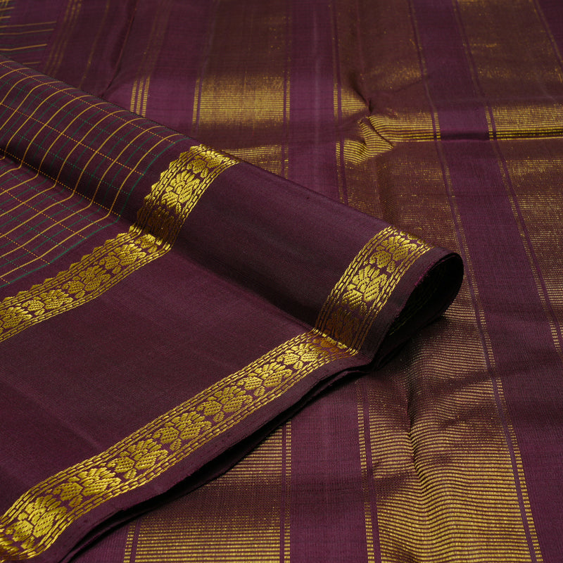 Hayagrivas Wine Maroon Handloom Kanjivaram Silk Saree KBD2037C4-1