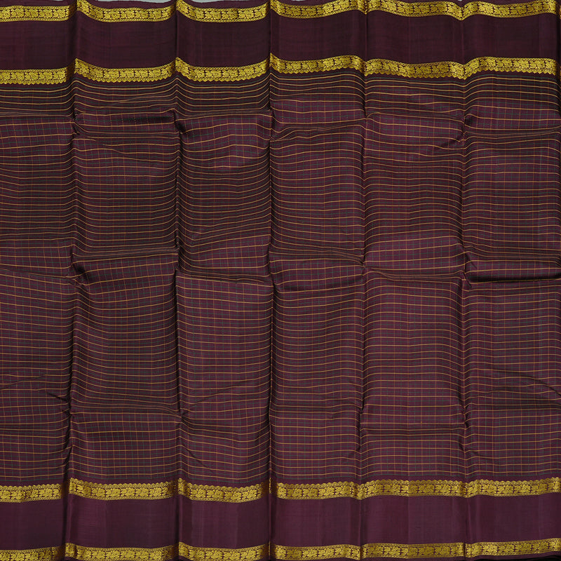 Hayagrivas Wine Maroon Handloom Kanjivaram Silk Saree KBD2037C4-1