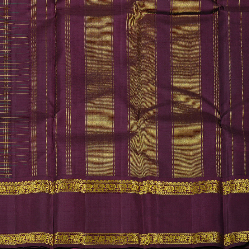 Hayagrivas Wine Maroon Handloom Kanjivaram Silk Saree KBD2037C4-1
