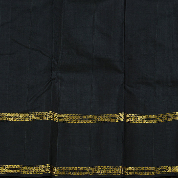 Hayagrivas Handloom Kanjivaram Silk Saree in Regal Black KBD2037C4-3