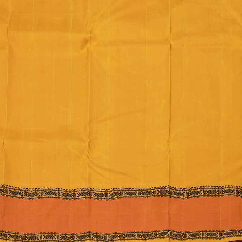 Hayagrivas Handloom Kanjivaram Silk Saree in Elegant Black And White Muted Checks KBD2037C9-1