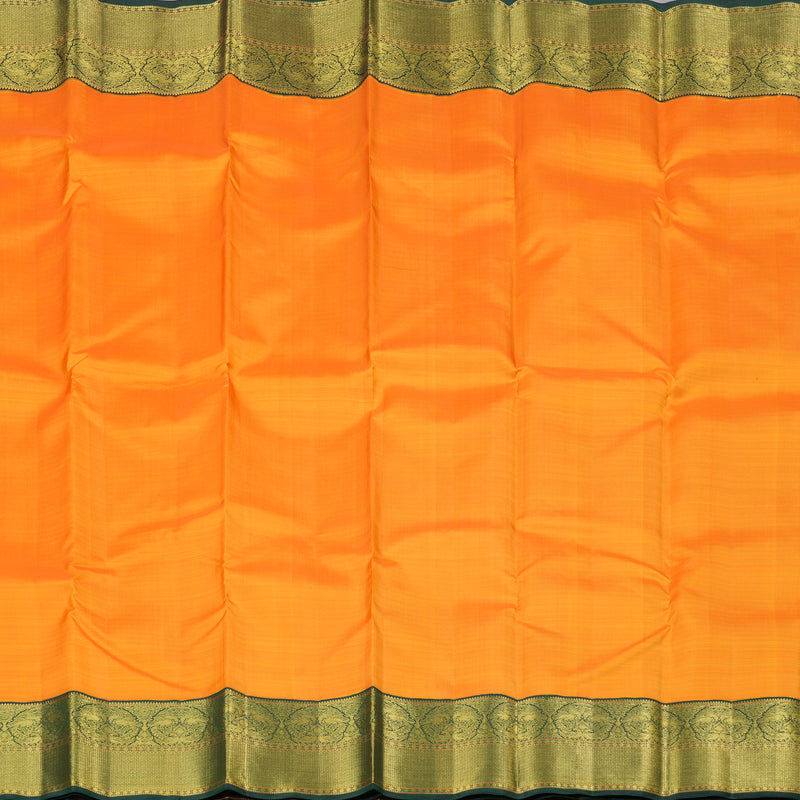 Hayagrivas Handloom Kanjivaram Silk Saree in Enchanting Mango Yellow KBD2038C4-1