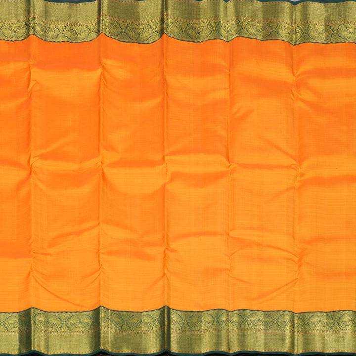 Hayagrivas Handloom Kanjivaram Silk Saree in Enchanting Mango Yellow KBD2038C4-1