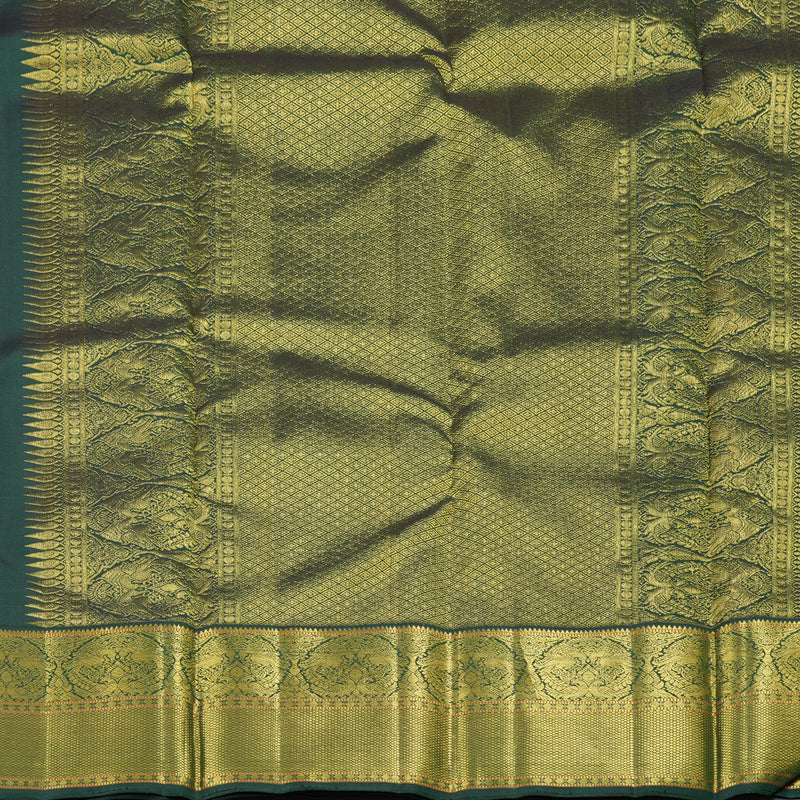 Hayagrivas Handloom Kanjivaram Silk Saree in Enchanting Mango Yellow KBD2038C4-1