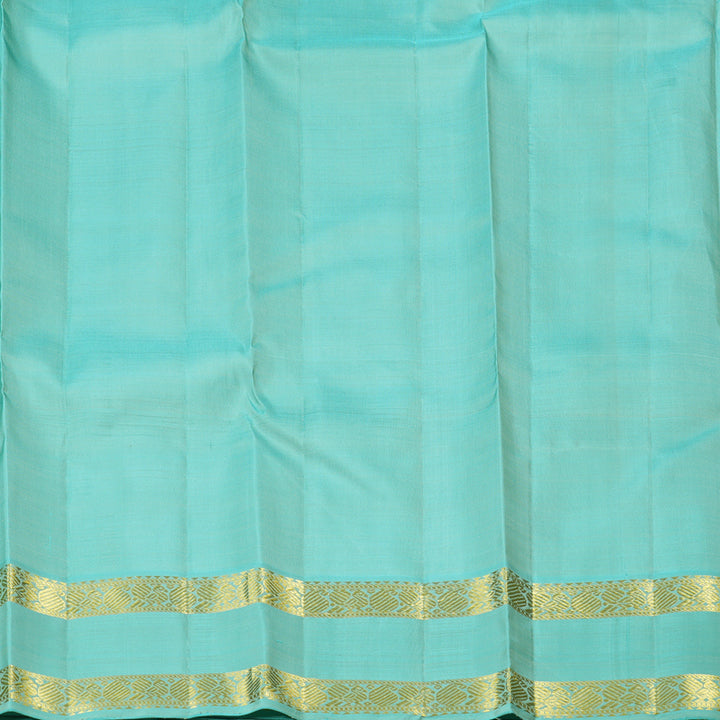 Hayagrivas Handloom Kanjivaram Silk Saree in Delicate Light Pastel Green KBD2041C2-2