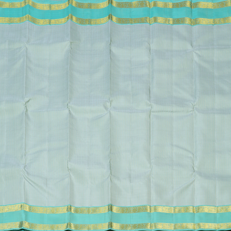 Hayagrivas Handloom Kanjivaram Silk Saree in Delicate Light Pastel Green KBD2041C2-2