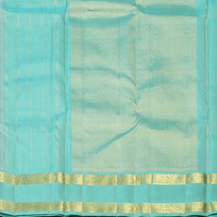 Hayagrivas Handloom Kanjivaram Silk Saree in Delicate Light Pastel Green KBD2041C2-2