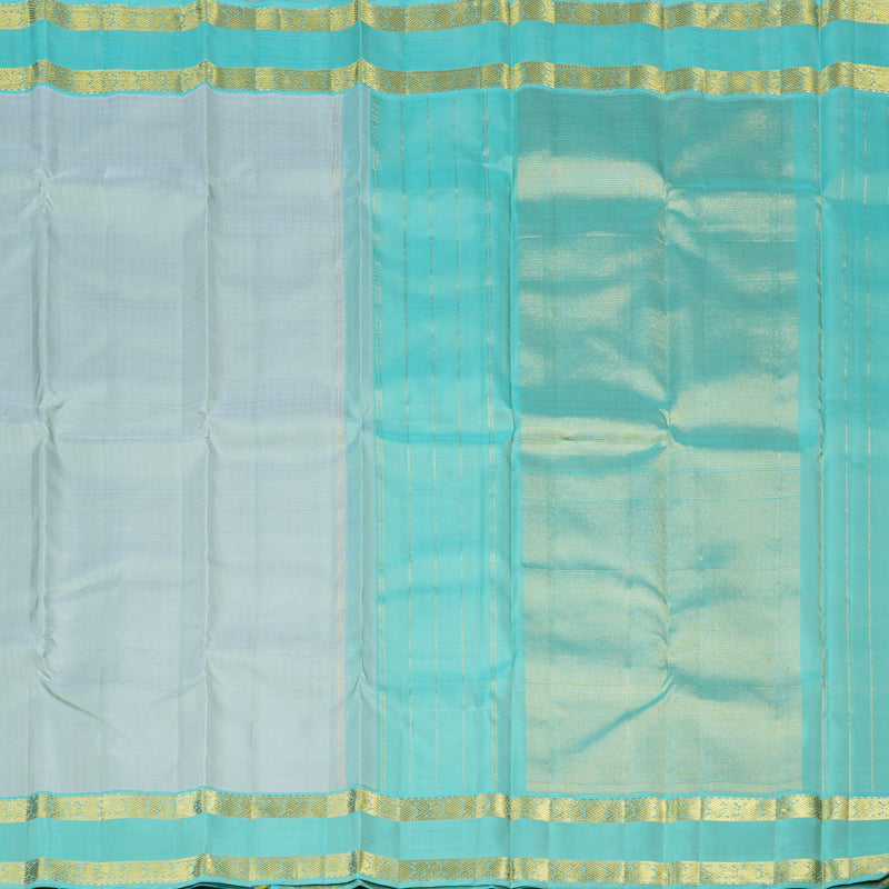 Hayagrivas Handloom Kanjivaram Silk Saree in Delicate Light Pastel Green KBD2041C2-2