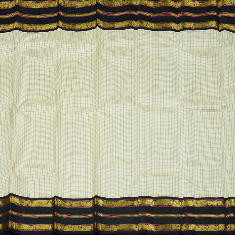 Hayagrivas Handloom Kanjivaram Silk Saree in Pristine White KBD2046C5-1