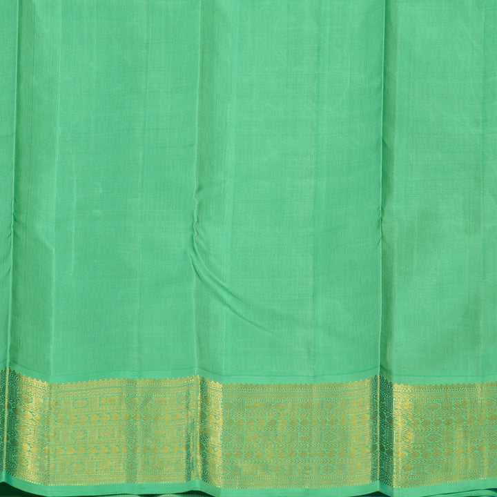 Hayagrivas Handloom Deep Violet Kanjivaram Silk Saree with Parrot Green border KBD2057C1-1