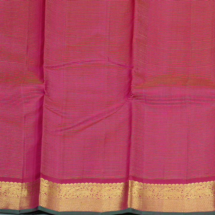 Hayagrivas Reddish Pink Handloom Kanjivaram Silk Saree KBD2060C2-1