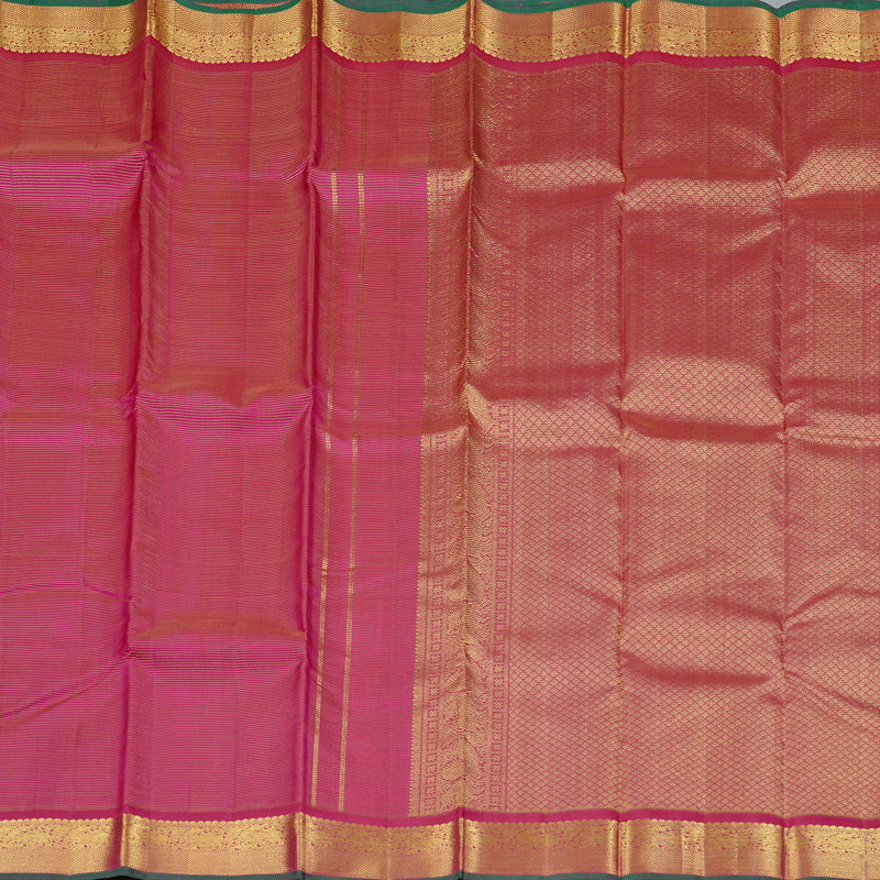Hayagrivas Reddish Pink Handloom Kanjivaram Silk Saree KBD2060C2-1