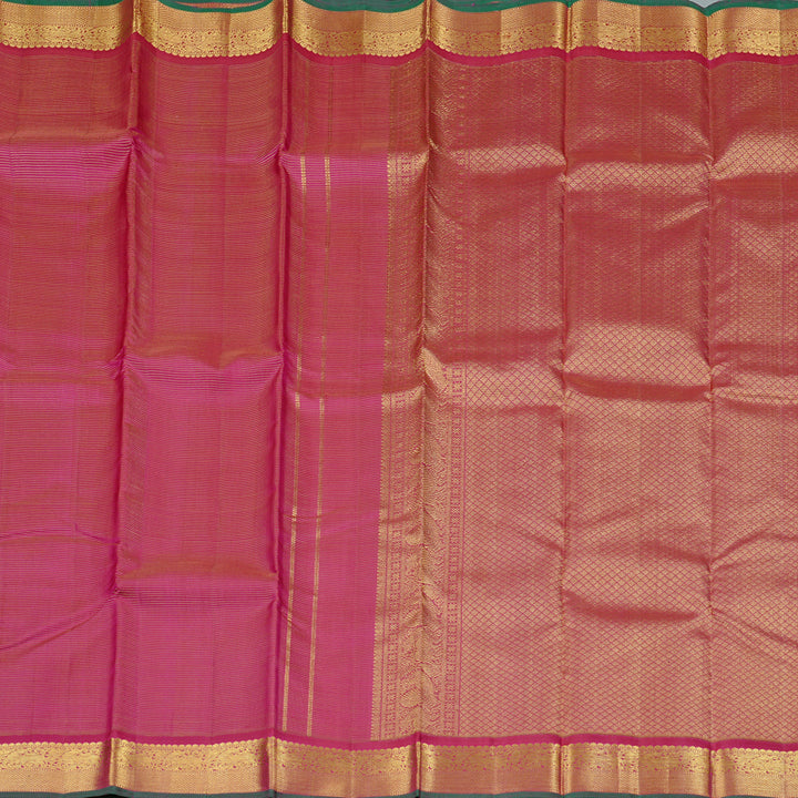 Hayagrivas Reddish Pink Handloom Kanjivaram Silk Saree KBD2060C2-1