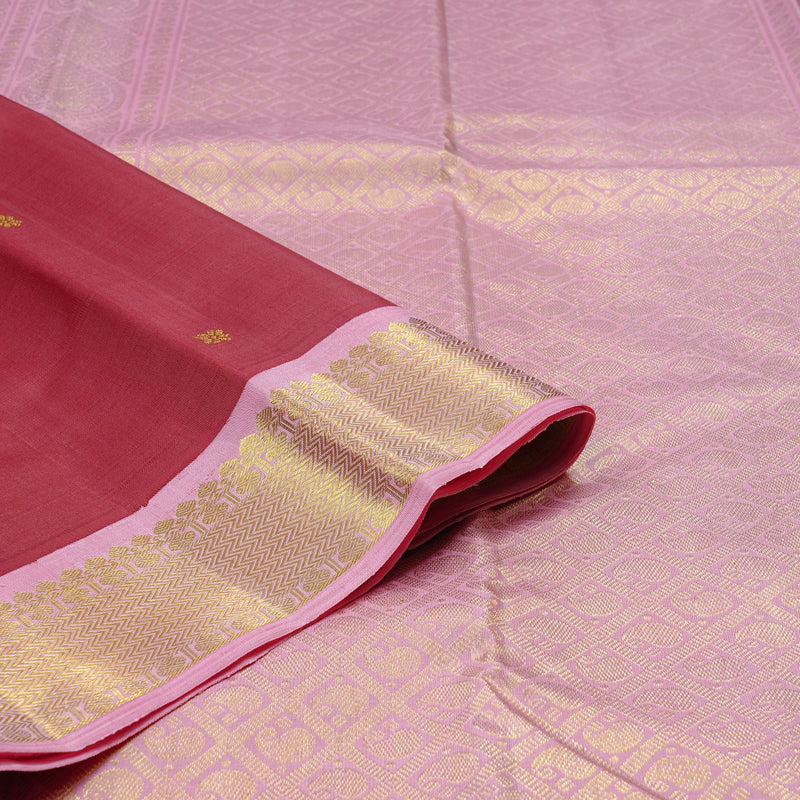 Hayagrivas Handloom Kanjivaram Silk Saree in Royal Maroon KBD2060C5-5