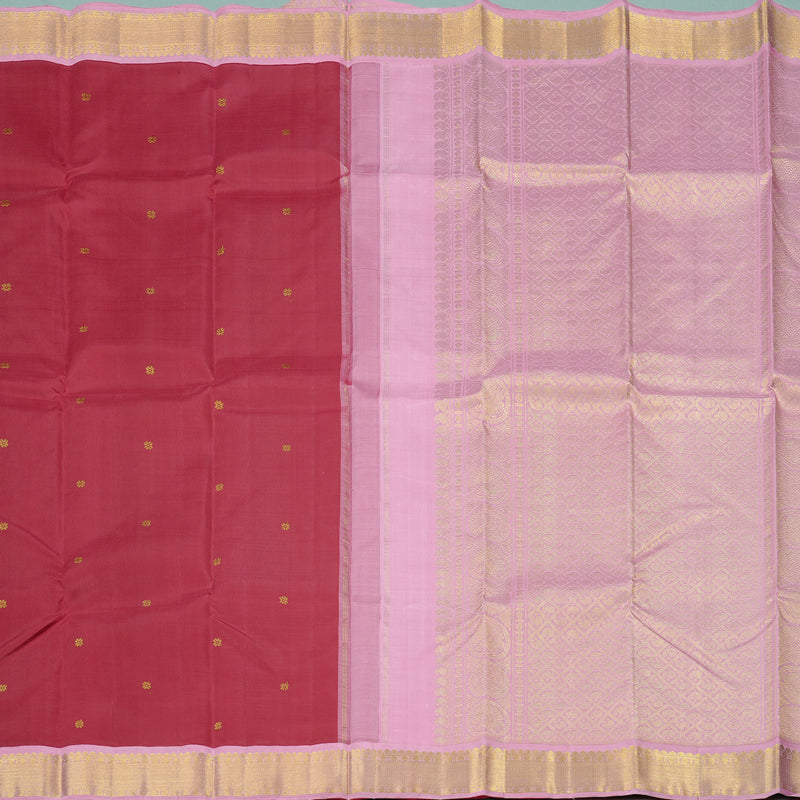 Hayagrivas Handloom Kanjivaram Silk Saree in Royal Maroon KBD2060C5-5