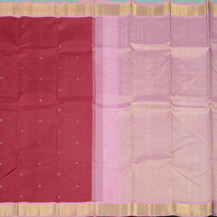 Hayagrivas Handloom Kanjivaram Silk Saree in Royal Maroon KBD2060C5-5