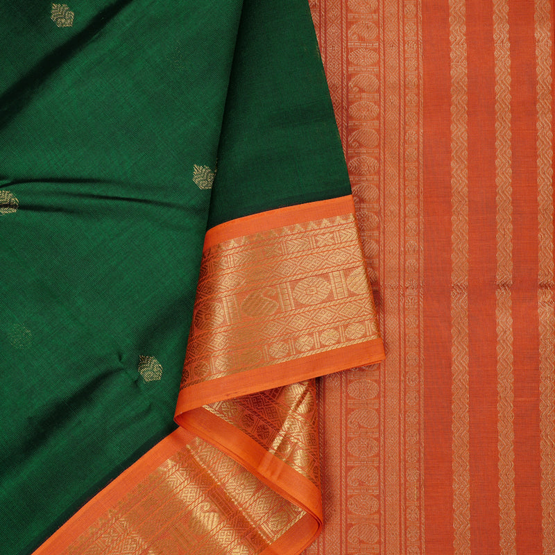 Hayagrivas Korvai Silk Cotton Saree KBD2065C10-2