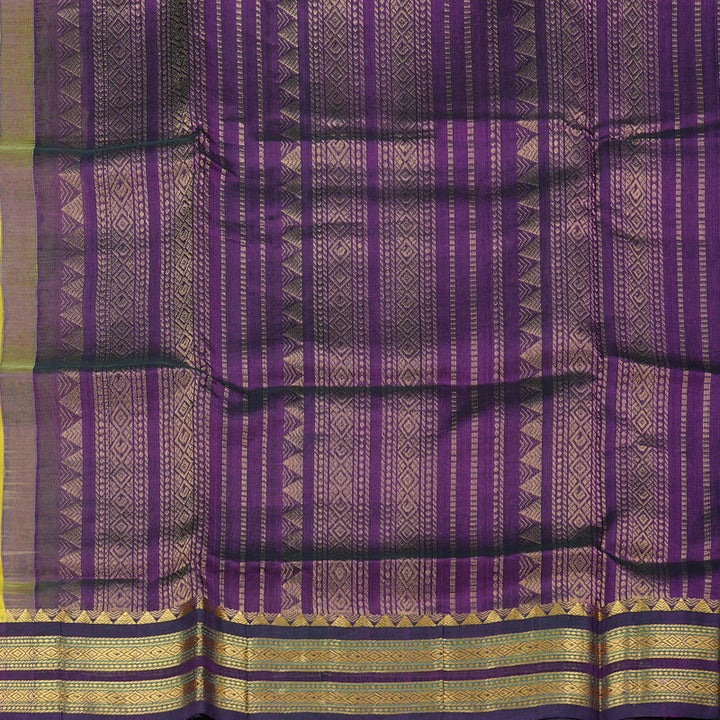 Hayagrivas Handloom Pure Silk Cotton Saree in Radiant Fluorescent Green KBD2065C11-14