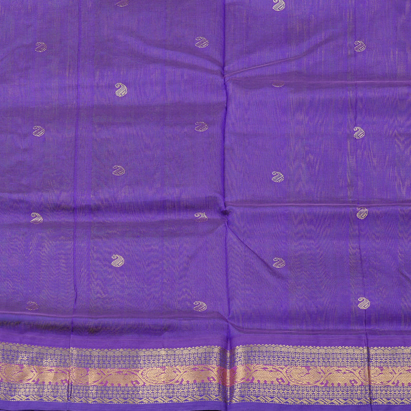 Hayagrivas Handloom Silk Cotton Saree in Vibrant Fluorescent Green KBD2065C11-18