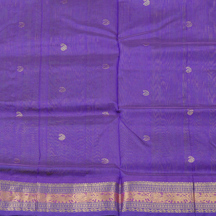Hayagrivas Handloom Silk Cotton Saree in Vibrant Fluorescent Green KBD2065C11-18
