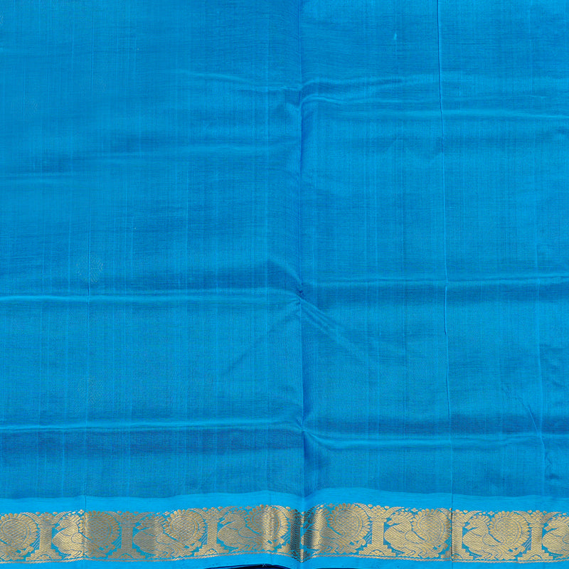 Hayagrivas Handloom Silk Cotton Saree in Luxurious Dark Purple KBD2065C11-24