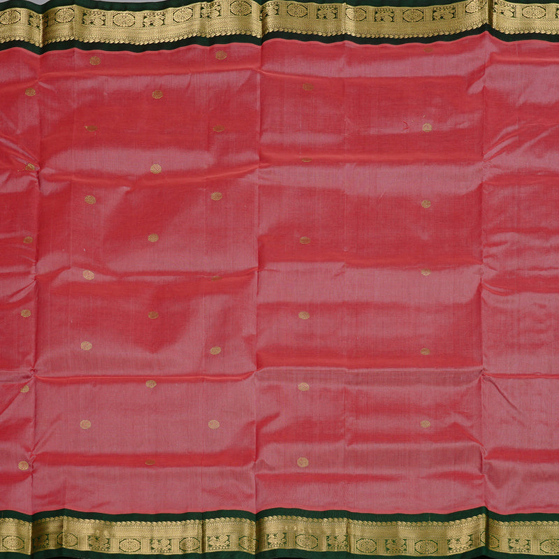 Hayagrivas Handloom Silk Cotton Saree in Lavish Dark Onion Pink KBD2065C11-26