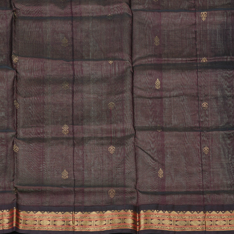 Hayagrivas Handloom Silk Cotton Saree in Ethereal Sand Brown KBD2065C11-30