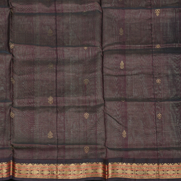 Hayagrivas Handloom Silk Cotton Saree in Ethereal Sand Brown KBD2065C11-30