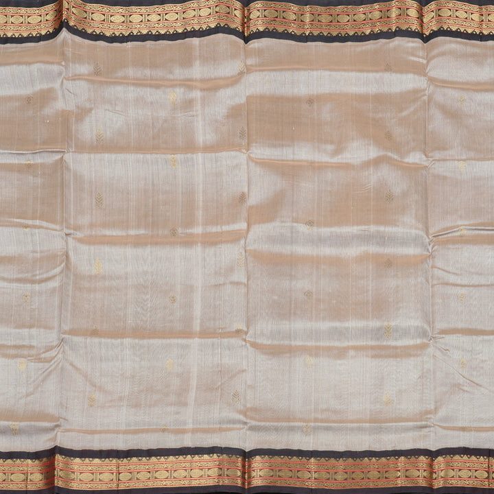 Hayagrivas Handloom Silk Cotton Saree in Ethereal Sand Brown KBD2065C11-30